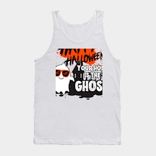 Chill Ghost Chronicles: Happy Haunting on Halloween Tank Top